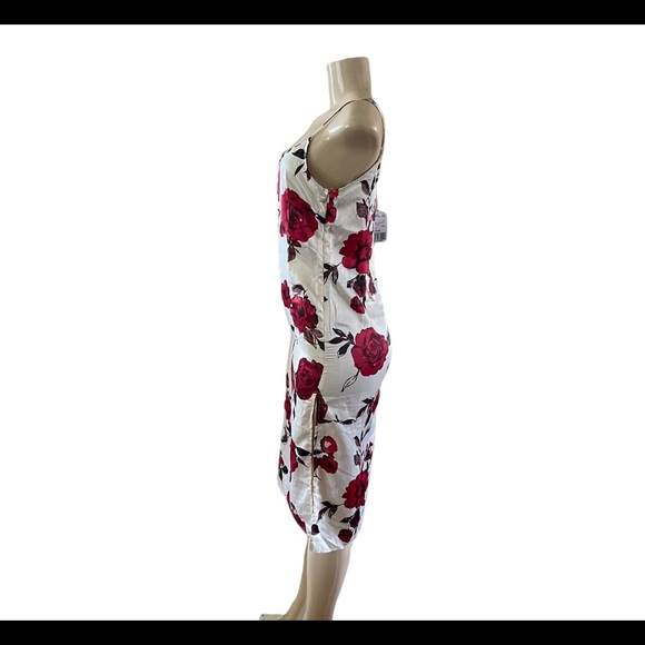 NWT - F21 - Satin Midi Rose Dress - Size S - Picture 3 of 4